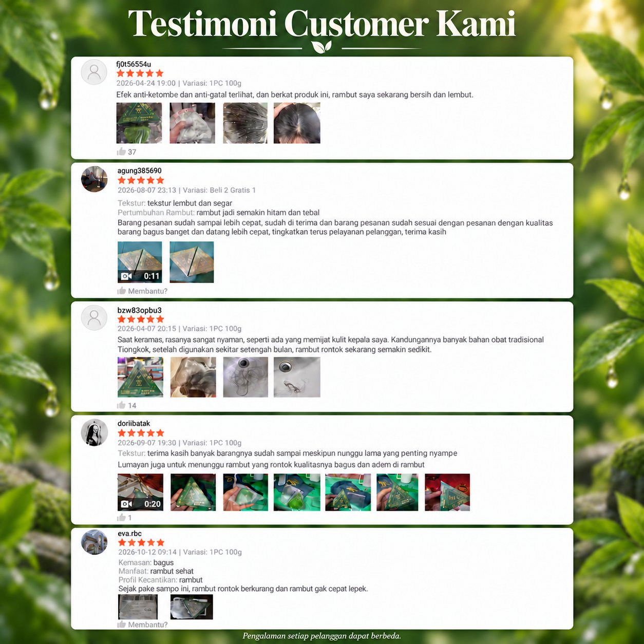 Testimoni pelanggan