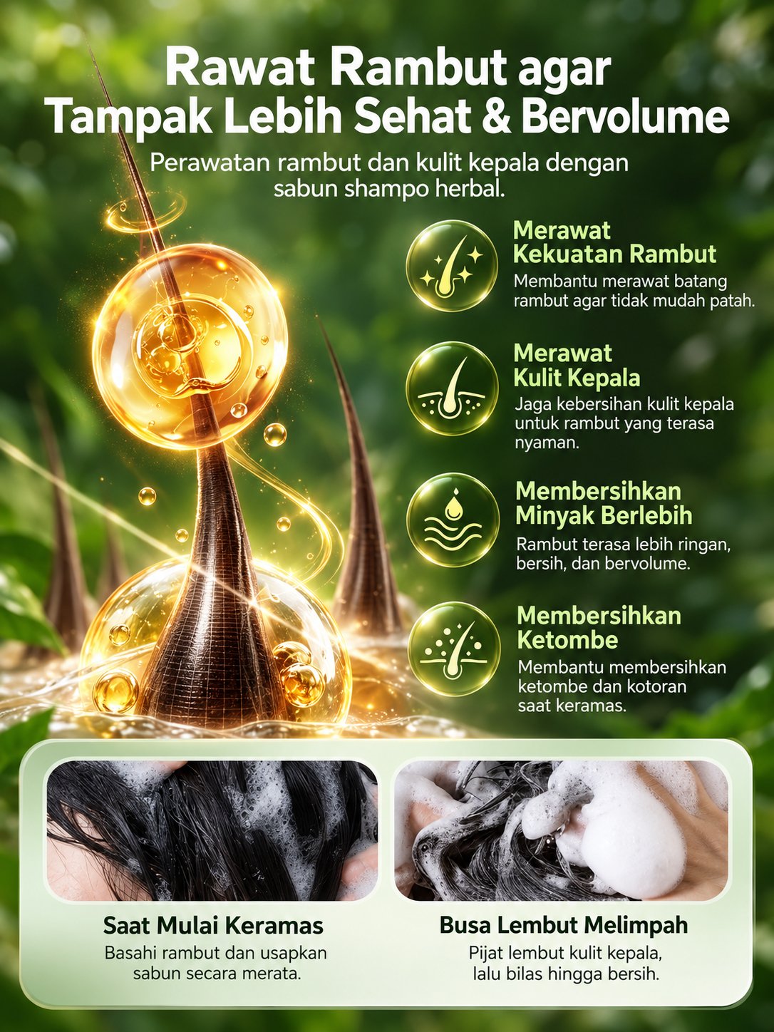 Perawatan herbal untuk rambut