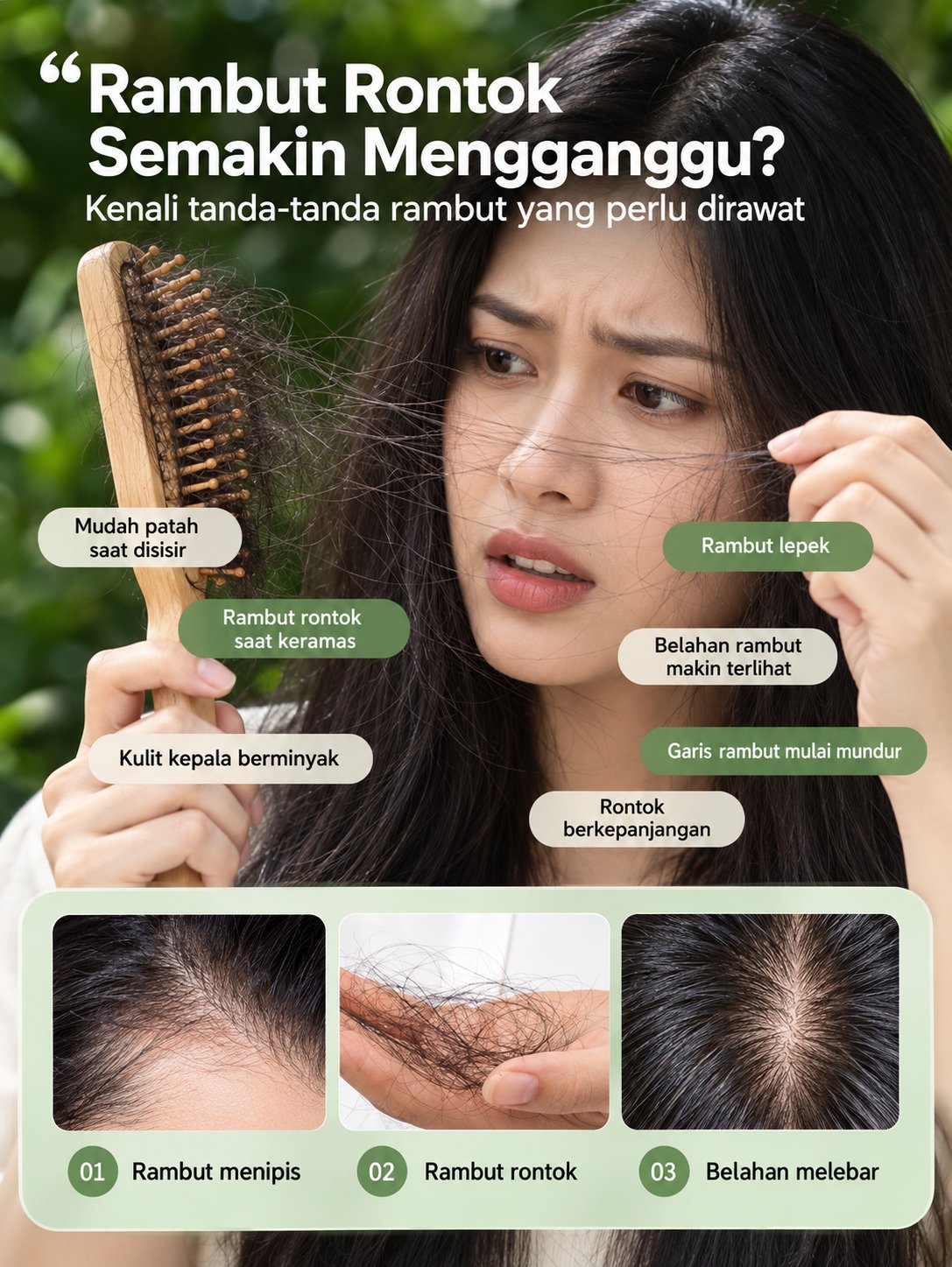 Informasi masalah rambut rontok